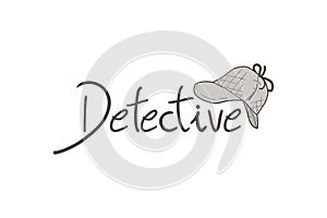 Detective hat illustration