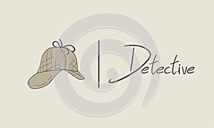 Detective hat illustration