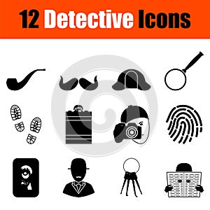 Detective Icon Set