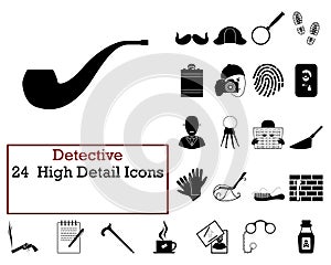 Detective Icon Set