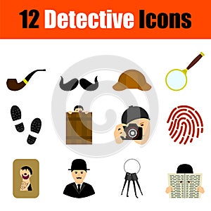 Detective Icon Set