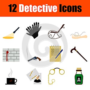 Detective Icon Set