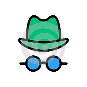 Detective vector flat color  icon