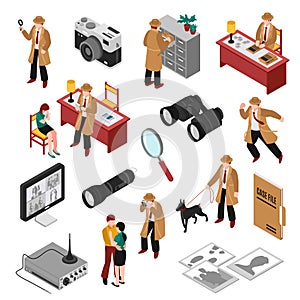 Detective Isometric Set