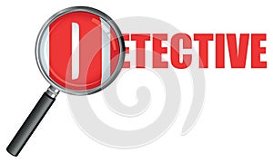 Detective magnifying glass