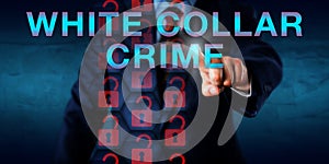 Detective Pressing WHITE COLLAR CRIME Onscreen