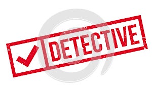 Detective rubber stamp