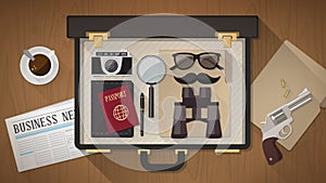 Detective's briefcase