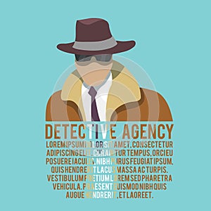 Detective silhouette poster