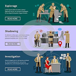 Detective Spy Horizontal Banners
