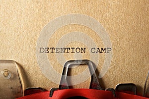 Detention camp concept photo