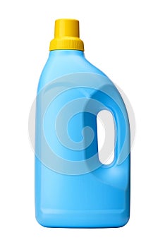 Detergent bottle isolated on white background. Cleaning product.
