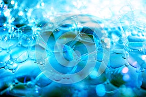 Detergent bubbles, bubble closeup background image