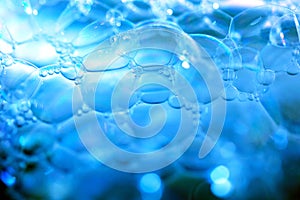 Detergent bubbles, bubble closeup background image