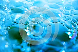 Detergent bubbles, bubble closeup background image