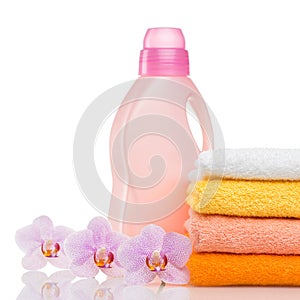 Detergent for washing machine in laundry with towels