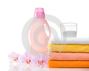 Detergent for washing machine in laundry with towels