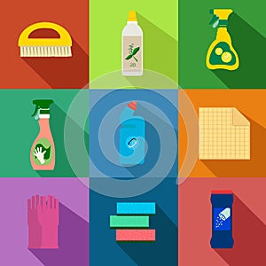 Detergents vector set