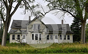 Deteriorating Abandoned Farm House