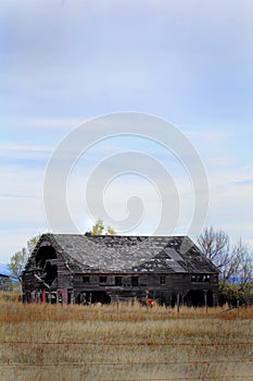 A Deteriorating Barn