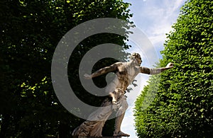 Determination.Statue in the Mirabell Gardens in Salzburg