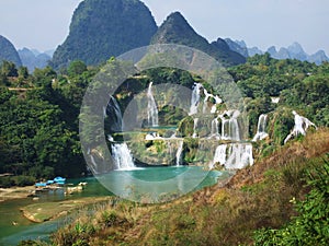 Detian waterfall on border