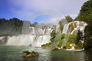 Detian Waterfalls in China, also known as Ban Gioc in Vietnam