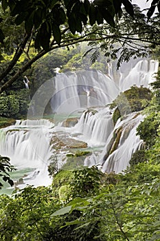 Detian Waterfalls in China, also known as Ban Gioc in Vietnam photo