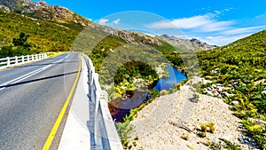 The Detoitsriver at the crossing with Franschhoek Pass, at the southern end of the pass.