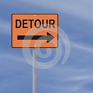 Detour Road Sign