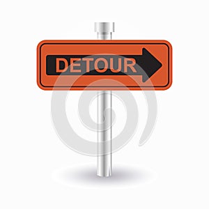 Detour sign photo