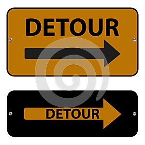 Detour signs