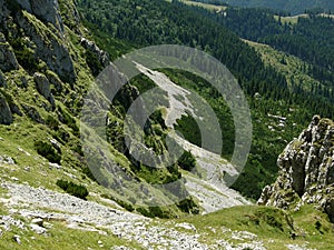 Detritus in Carpathian (Bucegi)