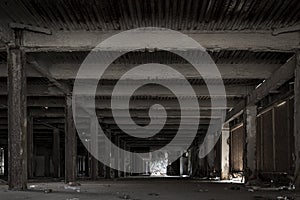 Detroit abandon factory ruin