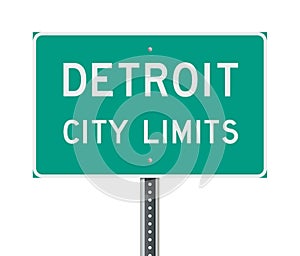 Detroit City Limits road sign