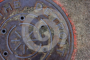 Detroit manhole photo