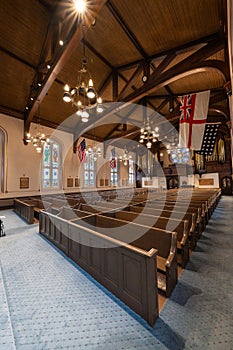 Detroit, Michigan -USA- March 18, 2024- Historic Old Mariners\' Church of Detroit