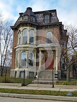 Detroit: Old Brick Victorian Home