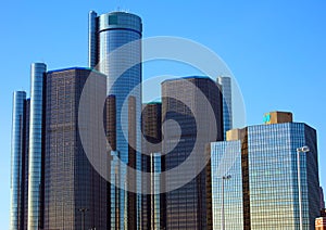 Detroit Skyline Motor City tallest buildings in Michigan