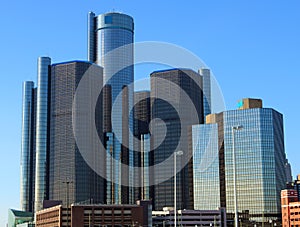 Detroit Skyline Motor City tallest buildings in Michigan