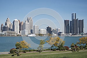 Detroit Skyline, Windsor Foreground