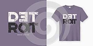 Detroit stylish t-shirt and apparel design. Vector print, typogr