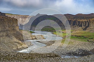 Dettifoss (Jokulsargljufur) canyon, Iceland