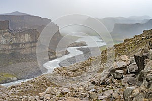 Dettifoss (Jokulsargljufur) canyon, Iceland