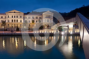 Deusto university and Pedro Arrupe footbridge