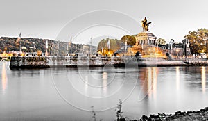 Deutsches Eck in Koblenz Rhineland-Palatinate Germany photo