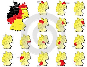 Deutschland provinces maps