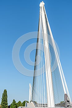 The Deux-Rives footbridge between Germany and France in Kehl and Strasbourg, a symbol of cross-border cooperation