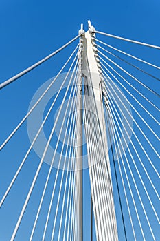 The Deux-Rives footbridge between Germany and France in Kehl and Strasbourg, a symbol of cross-border cooperation