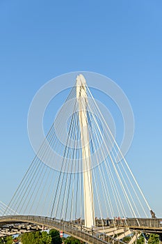 The Deux-Rives footbridge between Germany and France in Kehl and Strasbourg, a symbol of cross-border cooperation